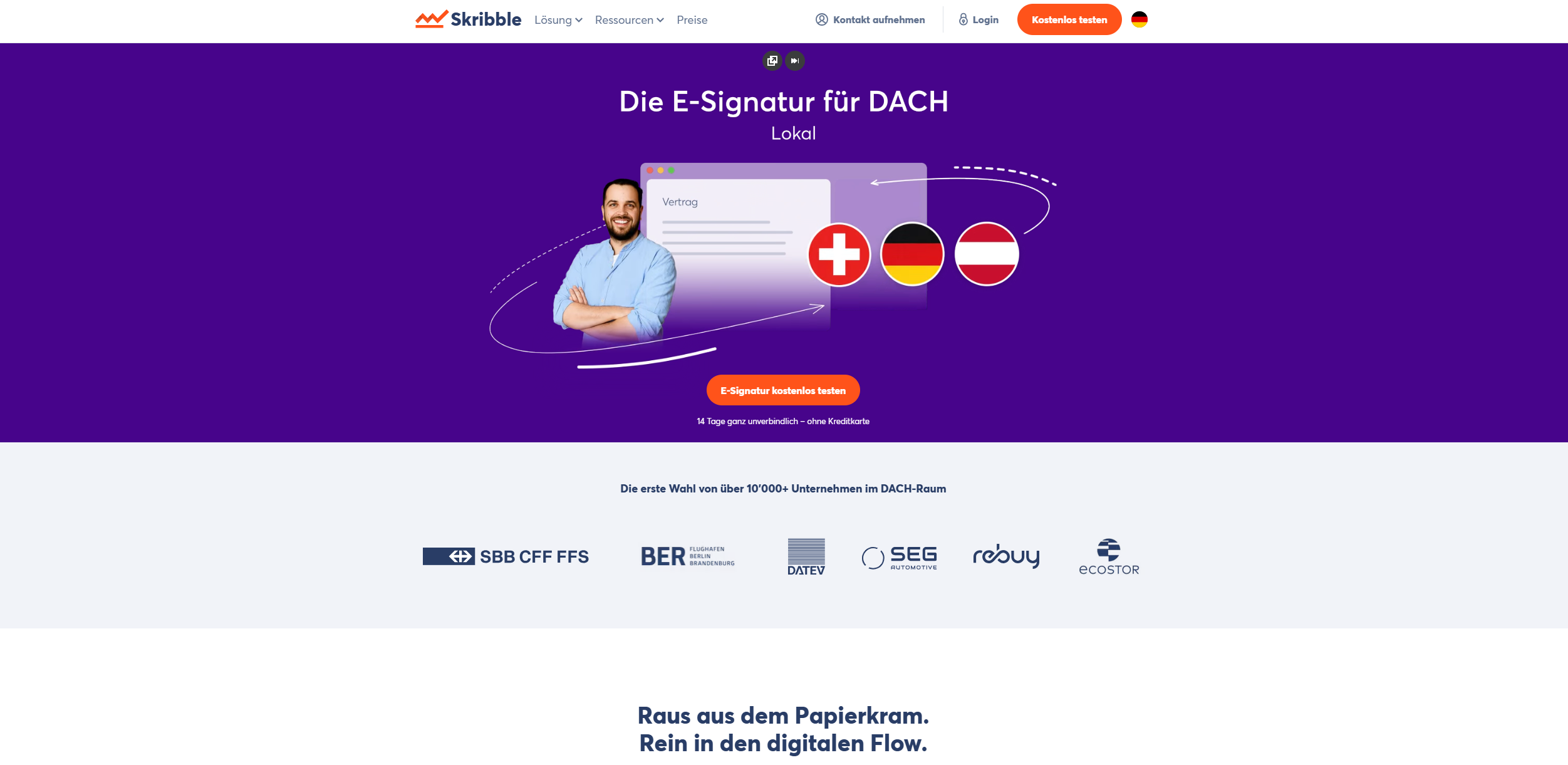Screenshot vom Onlineshop Skribble